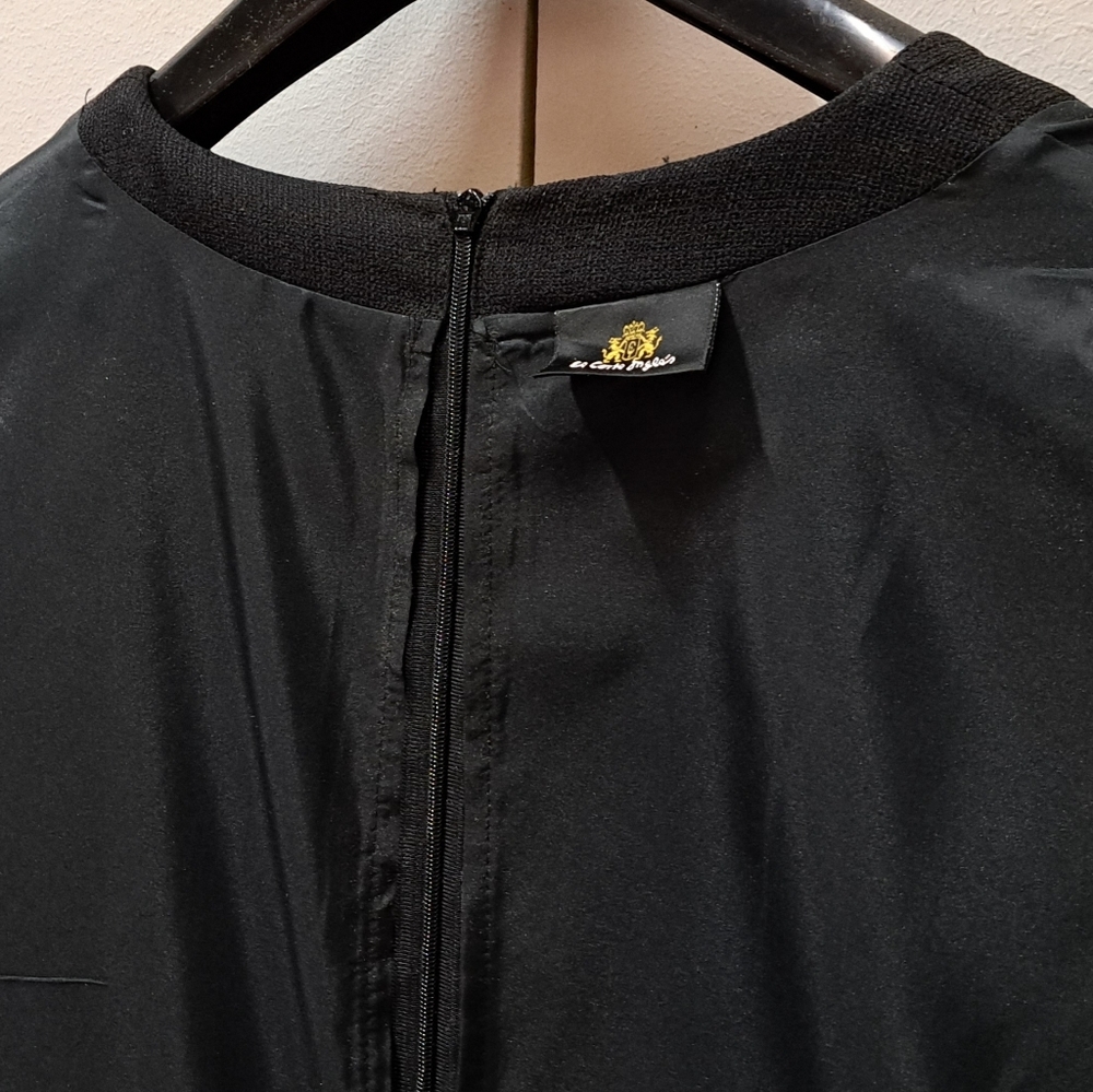El Cortes Ingles Women's Dress Shift Midi Vintage Black Short Sleeve Size Medium - Picture 4 of 11